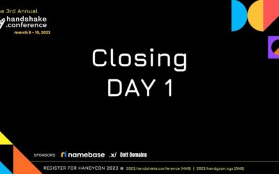 Day 1 – Closing