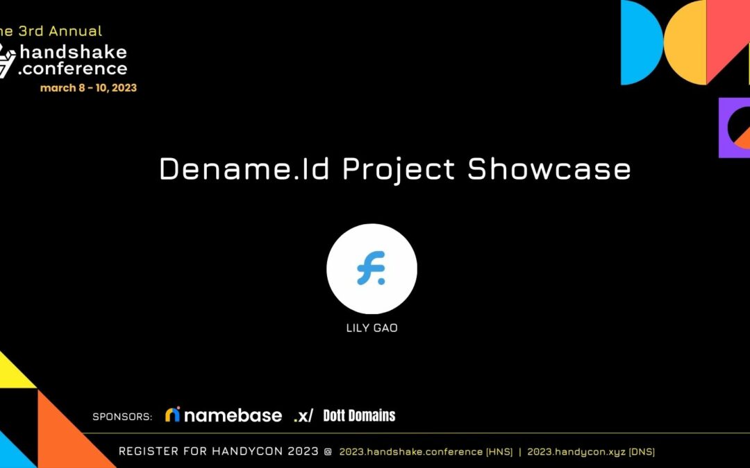 Dename.id Demo w/ Lily Gao of FxWallet