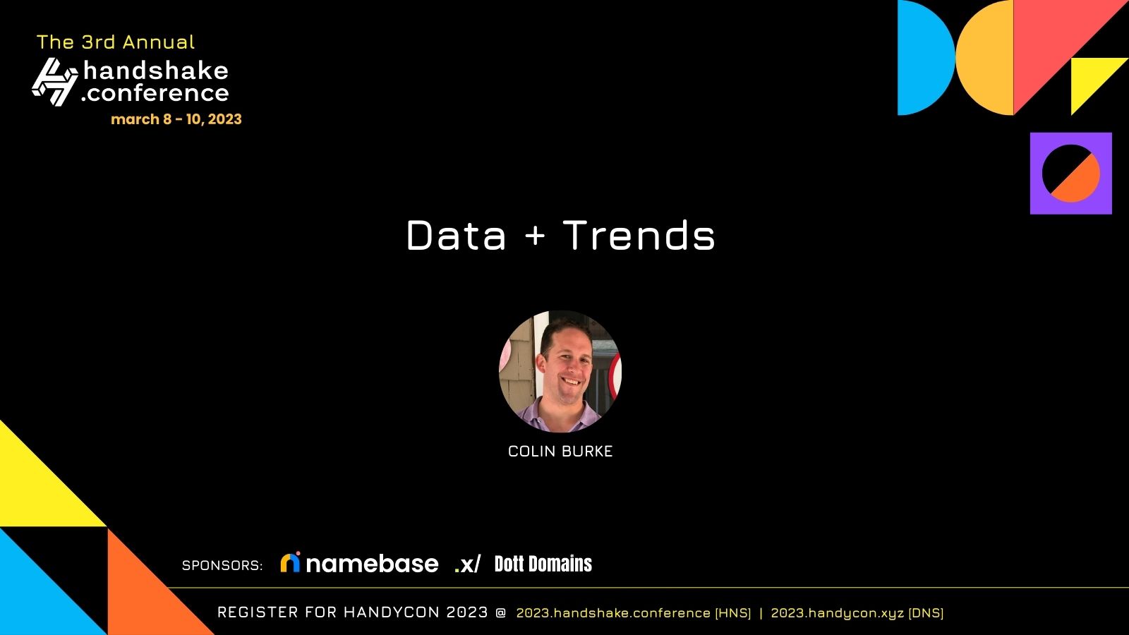 Handshake Data and Trends w/ Colin Burke - Handshake Conference 2023
